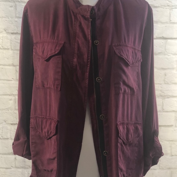 Sanctuary Plum Jacket with buttons, Size M - Picture 8 of 13